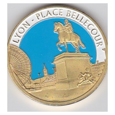 Lyon - Place Bellecour/ Blason - diamètre 34 mm