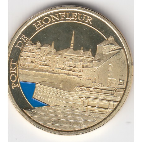 Port de Honfleur / Pont de Normandie - diamètre 34 mm