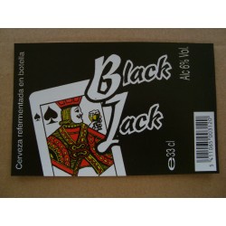 Etiquette de bière - Black Jack