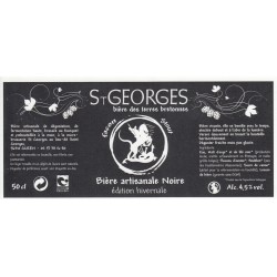 Etiquette de bière - St-Georges - noire - 50cl