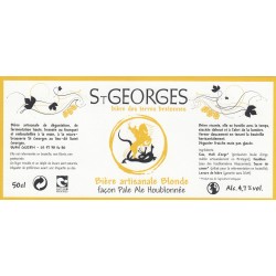 Etiquette de bière - St-Georges - blonde - 50cl