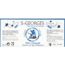 Etiquette de bière - St-Georges - blanche - 75cl