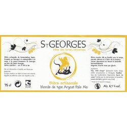Etiquette de bière - St-Georges - blonde - 75cl