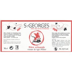 Etiquette de bière - St-Georges - rousse - 75cl