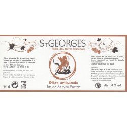 Etiquette de bière - St-Georges - brune - 75cl