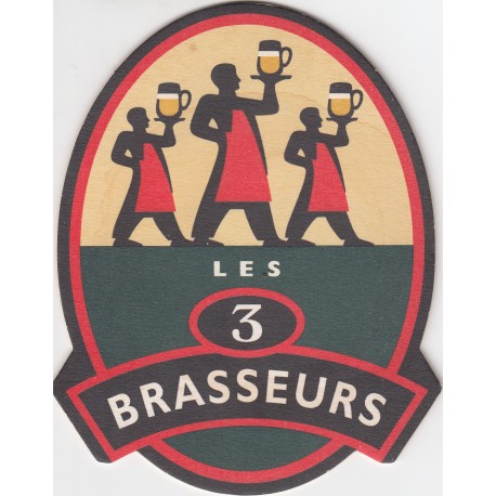 Sous bock de bière - Les 3 brasseurs