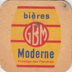 Sous bock de bière - G.B.M - bières moderne