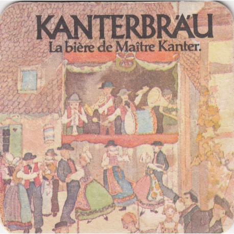 Sous bock de bière - Kanterbrau - Gold, bière spéciale - 9.5 X 9.5 cm