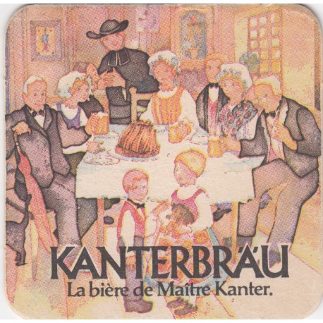 Sous bock de bière - Kanterbrau - Gold, bière spéciale - 9.5 X 9.5 cm