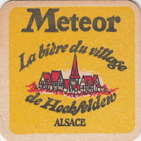 Sous bock de bière - Meteor - La bière du village de Hockfelden
