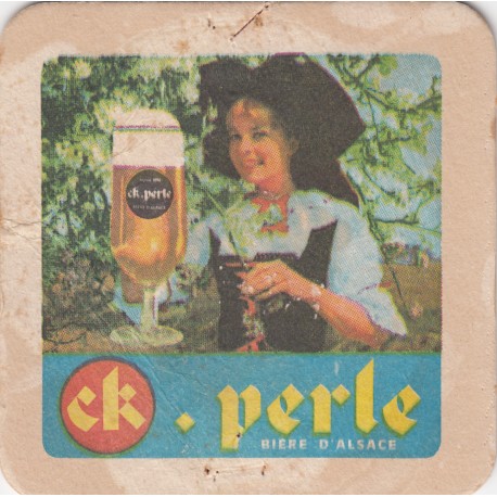 Sous bock de bière - CK.Perle - bière d'Alsace