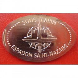 44 - Sous marin Espadon - St Nazaire - cuivre