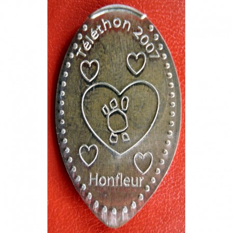 14 - Honfleur - Téléthon 2007 - coeurs - cuivre