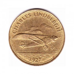 Médaille commémorative Conquète de l'espace - Collection Shell - Charles Lindbergh - 1927