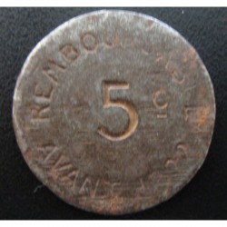 Monnaie de nécessité - 5 Centimes - CHAMBRE DE COMMERCE DE BAYONNE - 1917