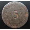 Monnaie de nécessité - CHAMBRE DE COMMERCE DE BAYONNE - 5 Centimes - 1917