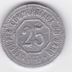 Monnaie de nécessité - 25 c - Groupes commerciaux du Gard - 1917