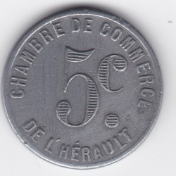 Monnaie de nécessité - 5 c - Chambre de Commerce de l'Hérault - SDate