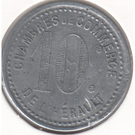 Monnaie de nécessité - 10 c - Chambres de Commerce de l'Hérault - SDate