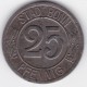 Monnaie de nécessité - 25 pfennig Bonn - Ludwig van Beethoven - 1920