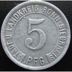 Monnaie de nécessité - 5 pfennig - Bonn-Siegkreis - 1919