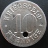 Monnaie de nécessité - 10 pfennige - Heidelberg (avec trou)