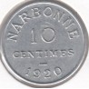 Monnaie de nécessité - 10 Centimes - Narbonne - 1920