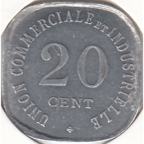 Monnaie de nécessité - 20 Centimes - Vincennes - 1917