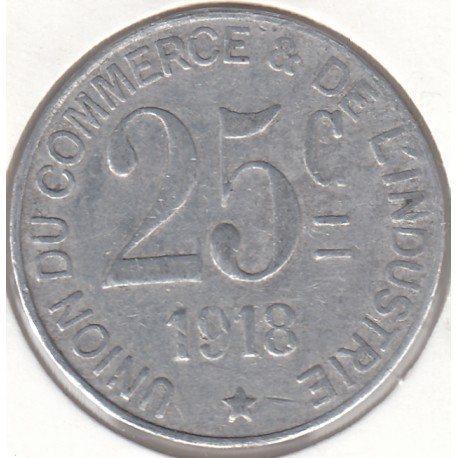 Monnaie de nécessité - 25 cts - Poissy - 1918