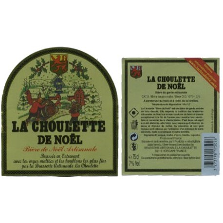 Etiquette de bière - La Choulette de Nöel