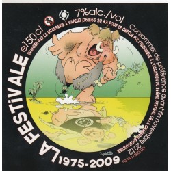 Etiquette de bière - La Festivale - 1975 - 2009 - 12 X 12 cm