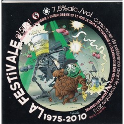 Etiquette de bière - La Festivale - 1975 - 2010 - 12 X 12 cm