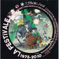 Etiquette de bière - La Festivale - 1975 - 200 - 10 X 10 cm