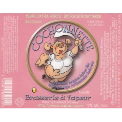 Etiquette de bière - Vapeur Cochonne