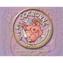 Etiquette de bière - Vapeur Cochonne