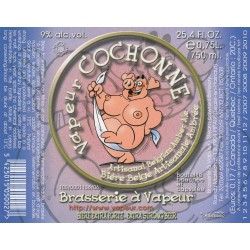 Etiquette de bière - Vapeur Cochonne