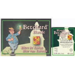 Etiquette de bière - Berchard Blonde - Bière de Tubize - 10,3 X 7,8 cm
