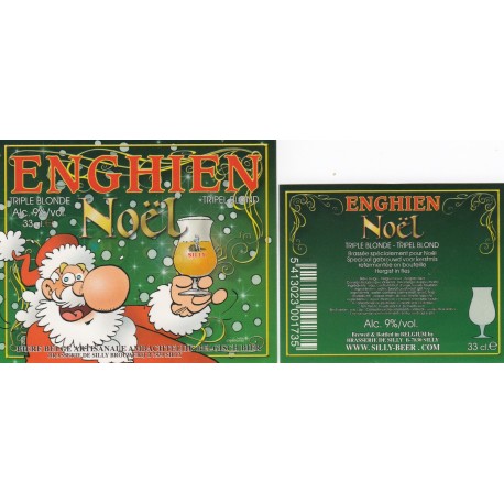 Etiquette de bière - Enghein de Nöel - 8.5 X 7 cm