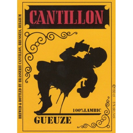 Etiquette de bière - Cantillon - Gueuze - 10 X 7.5 cm