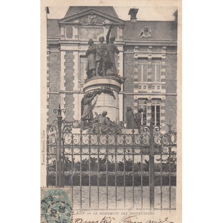 Carte postale - Laon - Le monument des instituteurs