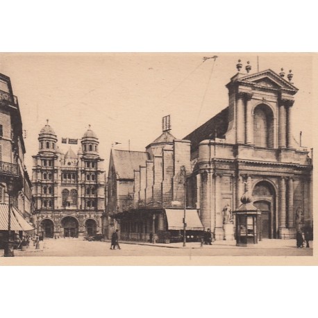 Carte postale - Dijon - Bourse du commerce - Eglise St Michel