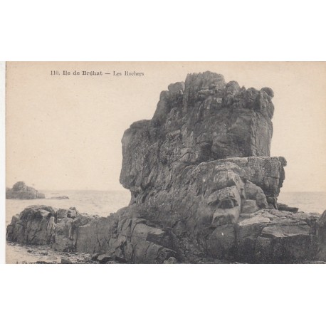 Carte postale - Île de Bréhat - Les rochers