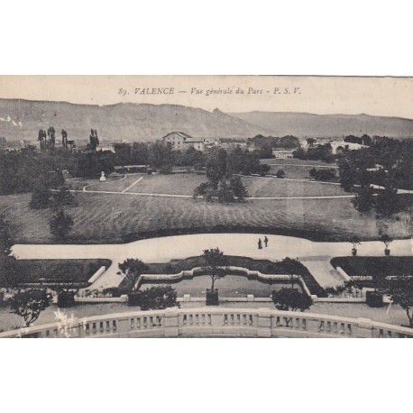 Carte postale - Valence - Vue générale du parc