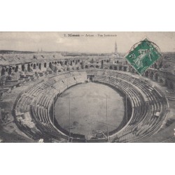 Carte postale - Nîmes - Les arène - Vue intérieure
