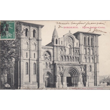 Carte postale - Bordeaux - Eglise Sainte Croix
