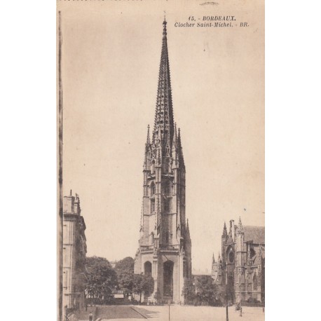 Carte postale - Bordeaux - Clocher Saint-Michel