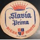 Sous bock de bière - Slavia Prima - Bière Comète - Ancien, épais