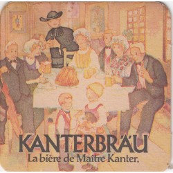 Sous bock de bière - Kanterbrau, la bière de maitre Kanter - 9,5 X 9,5 cm