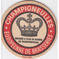 Sous bock de bière - Champigneulles - Européenne des brasseries - C.P.J- 88