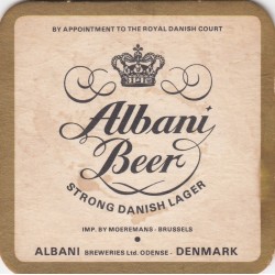 Sous bock de bière - Albani beer, strong danish lager